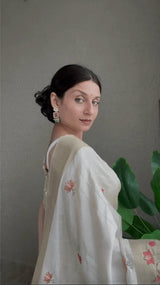 Tissue Silk Saree with Resham Weaving & Zari Border