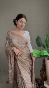 Semi Chiffon Floral Printed Daily Wear Saree