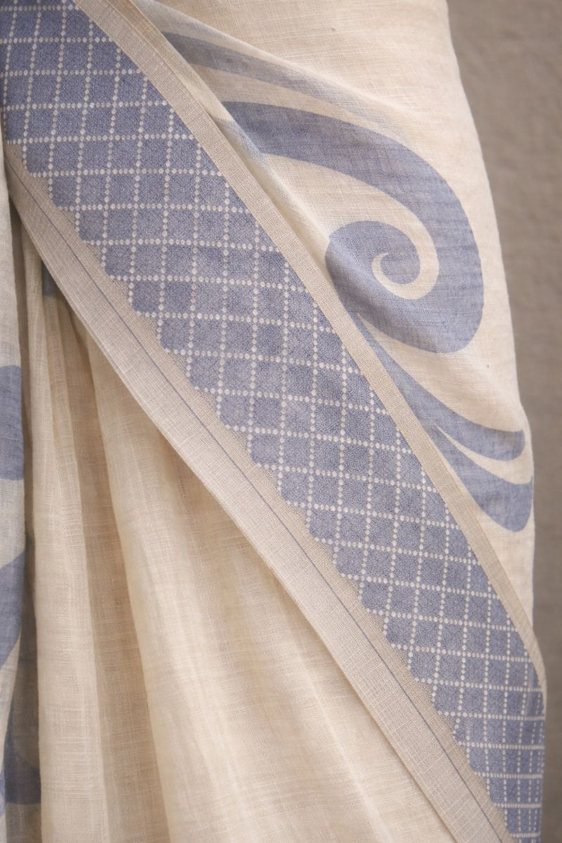 Chanderi Cotton Saree with Subtle Resham Weaving