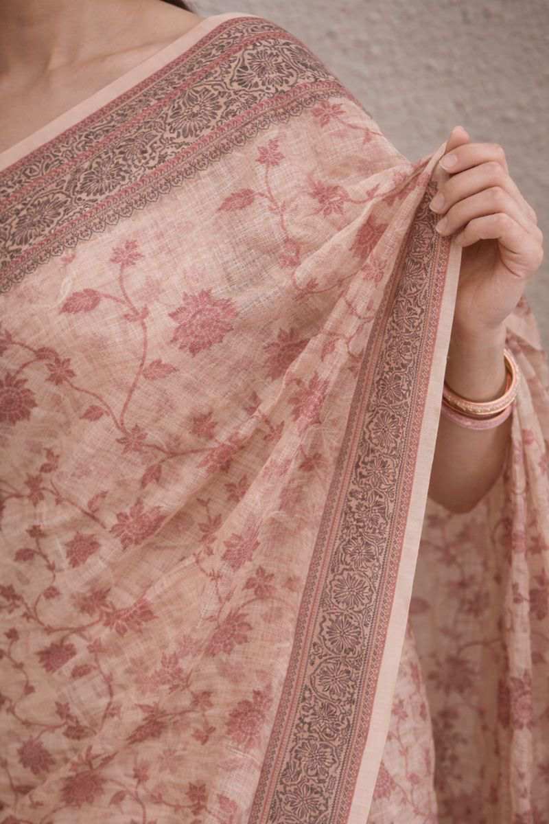 Chanderi Cotton Resham Woven Saree
