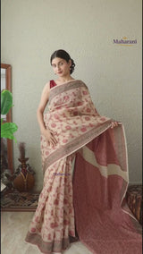 Chanderi Cotton Resham Woven Saree