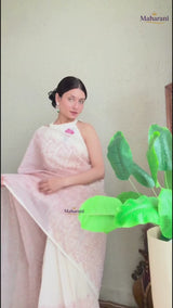 Pastel Super Net Kota Saree with Resham Embroidery